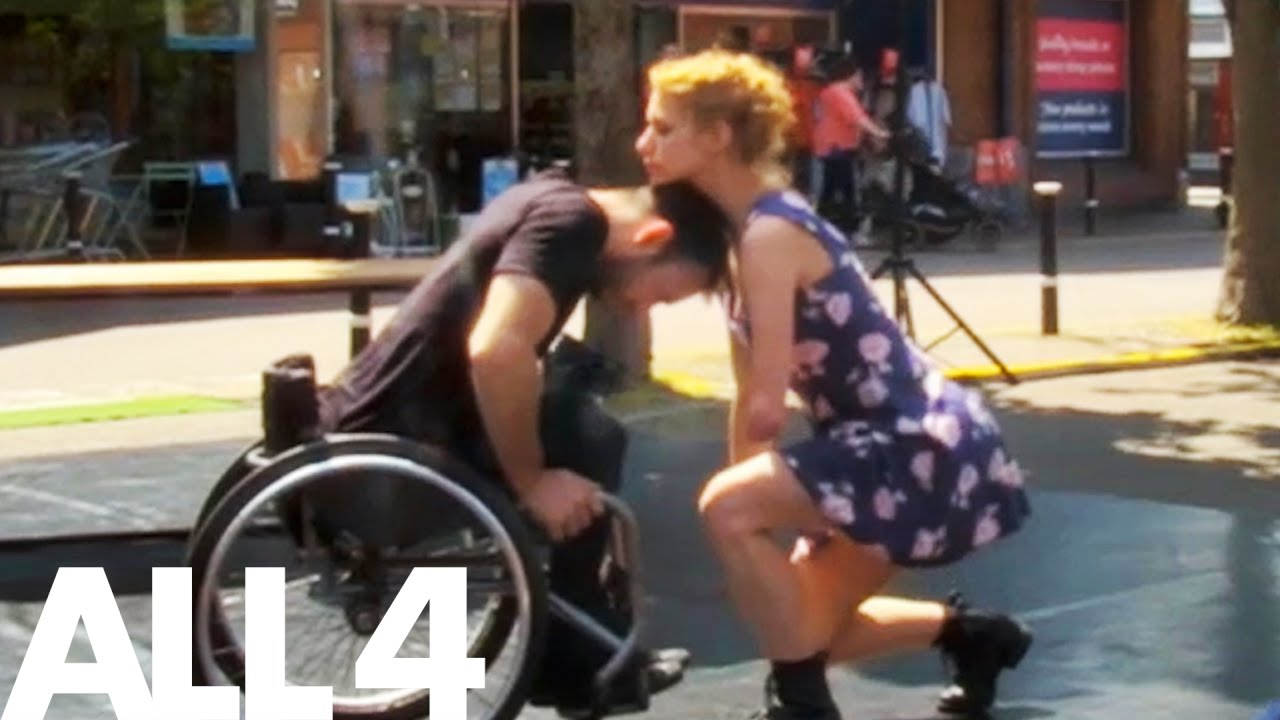 Street Crowds Watch Disabled Couple's Beautiful Dancing