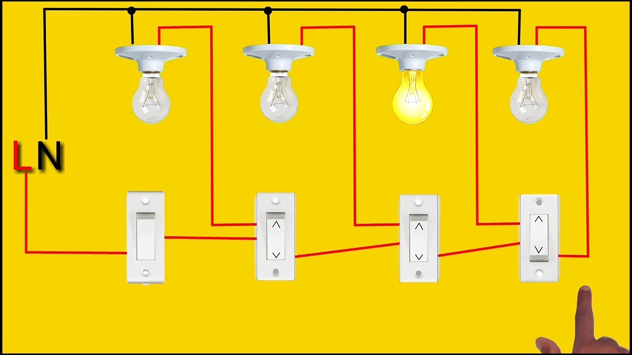 Two Way Switch Wiring Connection || Staircase Wiring Tunnel Wiring Godown Wiring Hostel Wiring