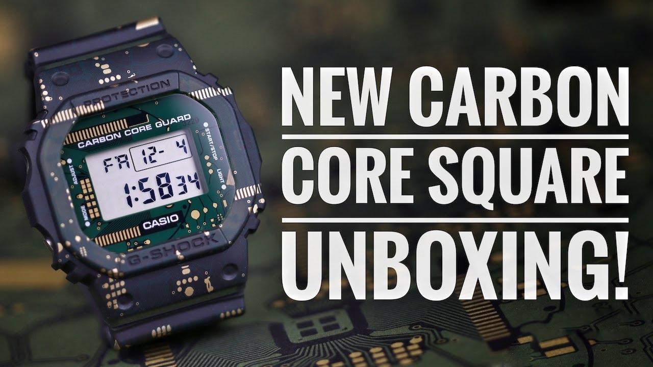 New G-Shock Carbon Core Square Unboxing - The Circuit Board Square!