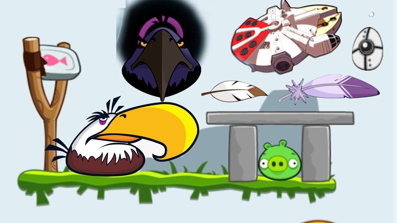 SUPERPOWER! - Angry Birds Space,Angry Birds Star Wars, Angry Birds Classic Mighty Eagle vs Falcon
