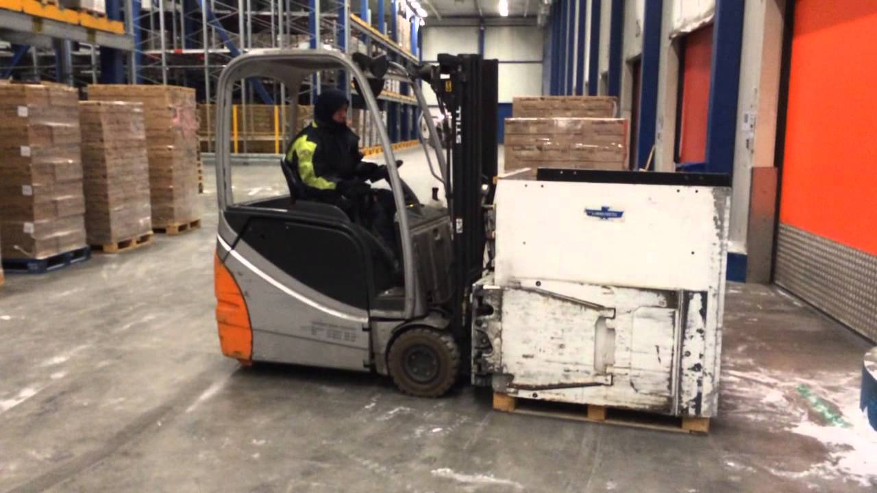 Container verlading los laden met en zonder slipsheets