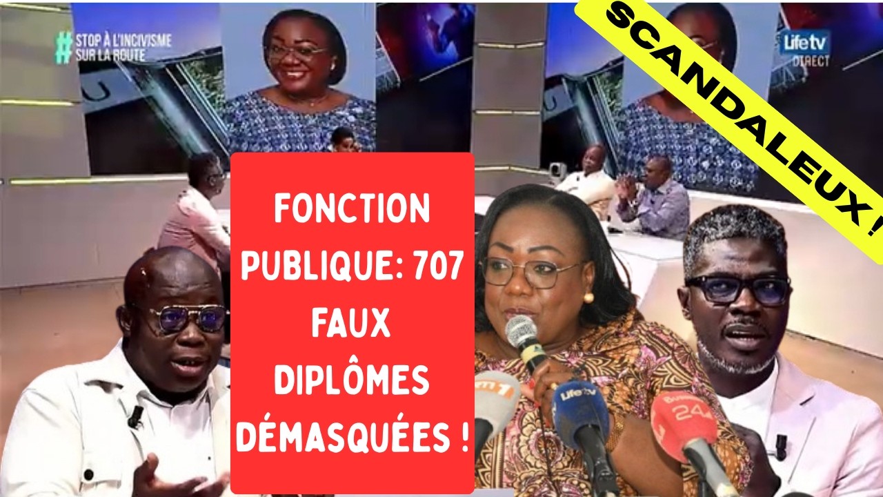 🟥CÔTE D’IVOIRE: SCANDALE À LA FONCTION PUBLIQUE! 707 CANDIDATS ADMIS AVEC DE FAUX DIPLÔMES DÉMASQUÉS