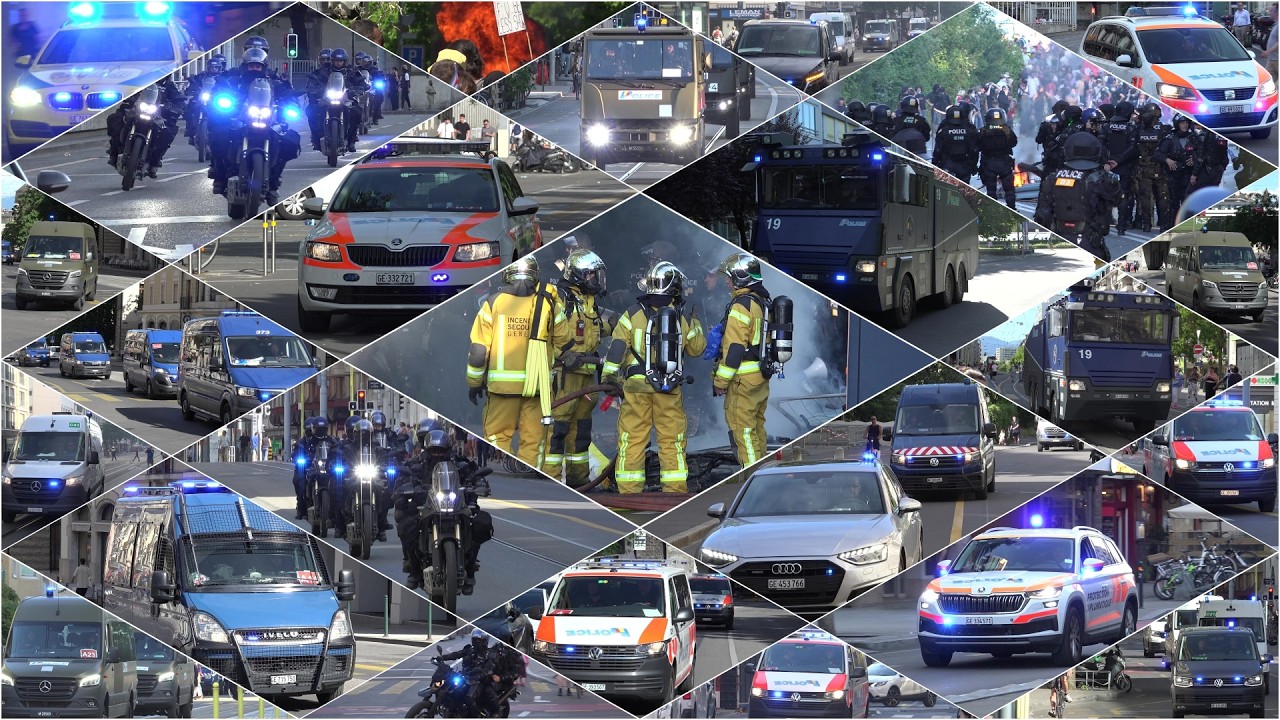 GENEVA G7 PROTEST - POLICE RESPONSE