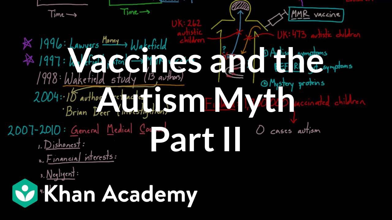 Vaccines and the autism myth - part 2 | Infectious diseases | Health & Medicine | Khan Academy