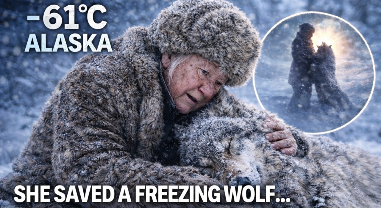 She Saved a Freezing Wolf at −61°C in Alaska… The Ending Left Everyone Speechless 🐺❄️