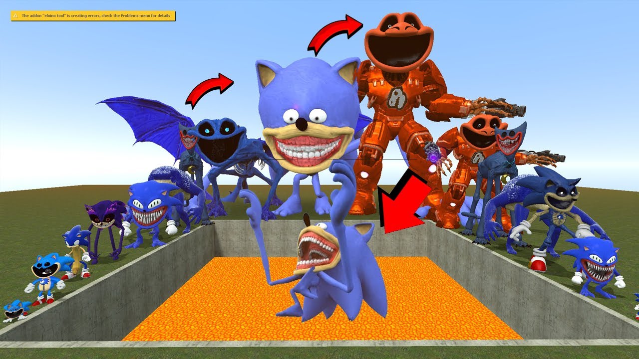 AI Brainrot Memes Bosses in Giant Pit - HORROR MEME MONSTER BATTLE / in the lava pit   Garry's mod