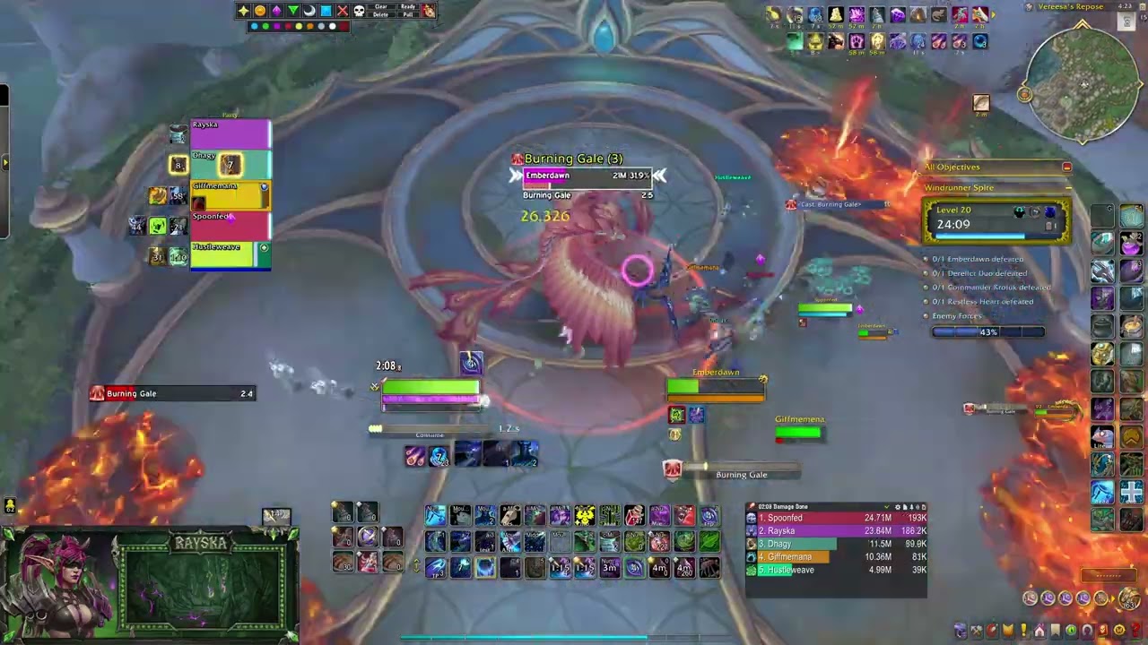 Windrunner Spire Mythic plus +20 Devourer DH POV