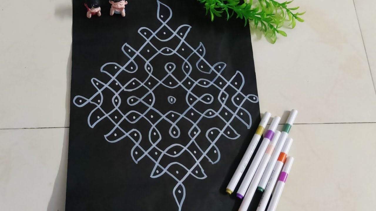Simple kolam 🌸 for beginners | Easy kolam | Rangoli | Muggulu | Traditional Rangoli | Art 