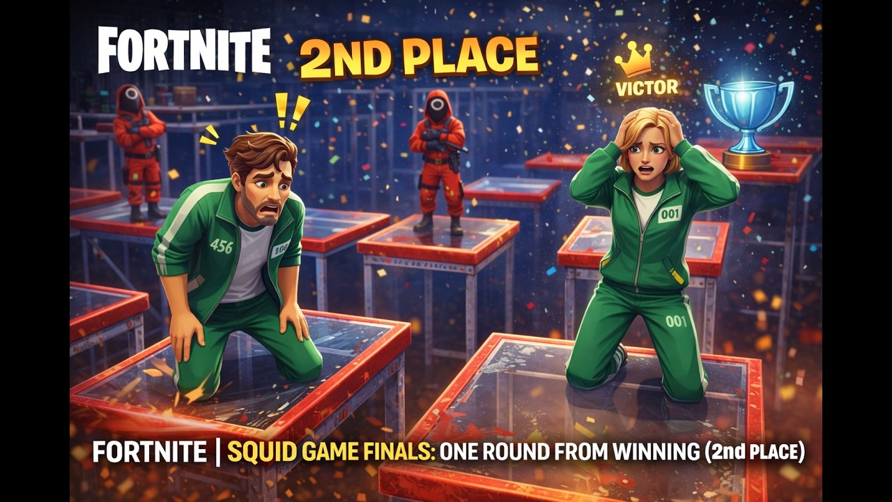Fortnite | Squid Game Finals: One Round From Winning (2nd Place) | No Commentary