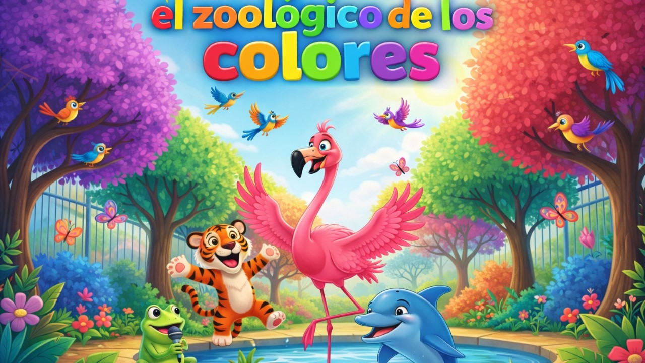 🌈🐯El Zoologico de los Colores  – Canción Infantil  | Música para Niños  | Party Boom🎈
