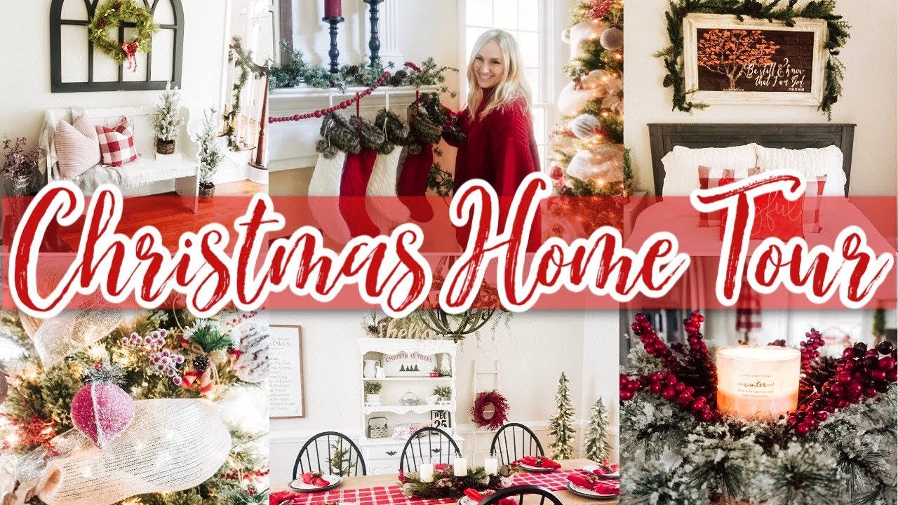 NEW! CHRISTMAS HOME TOUR 2019 🎄 FARMHOUSE CHRISTMAS DECOR IDEAS | Holiday Home Tour