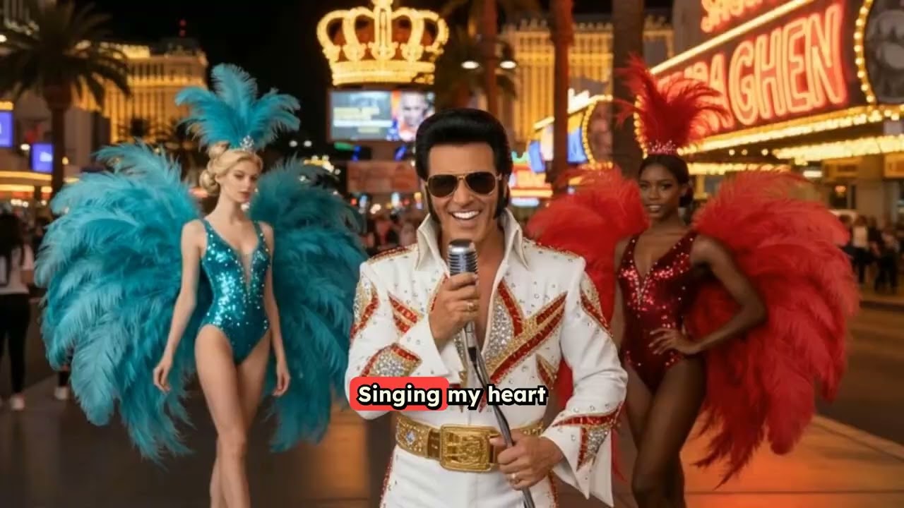 Vegas lights music video original song made by AI