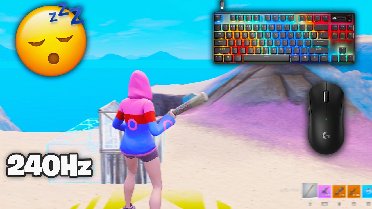 SteelSeries Apex Pro TKL ASMR | Realistic 1v1 Gameplay | Satisfying M&K Fortnite | 240FPS