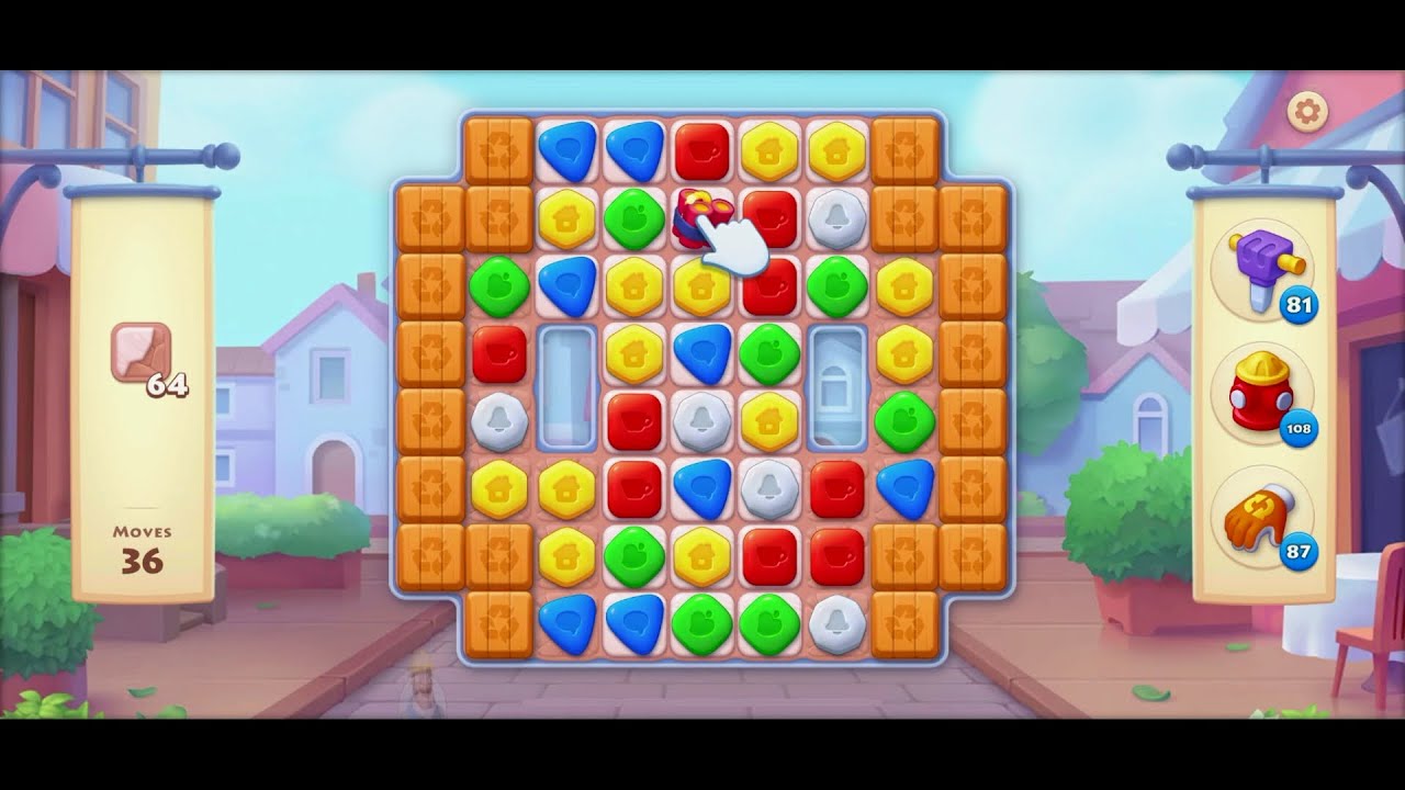TOWNSHIP  mini event Match -3  game level # 1281
