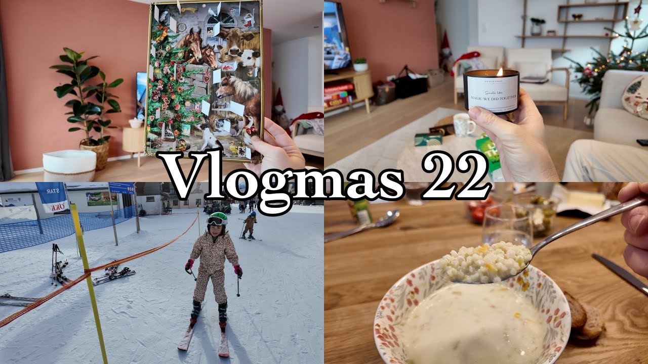Vlogmas 22 | Das erste Mal Ski fahren | Davos | 1 Tag vor Weihnachten