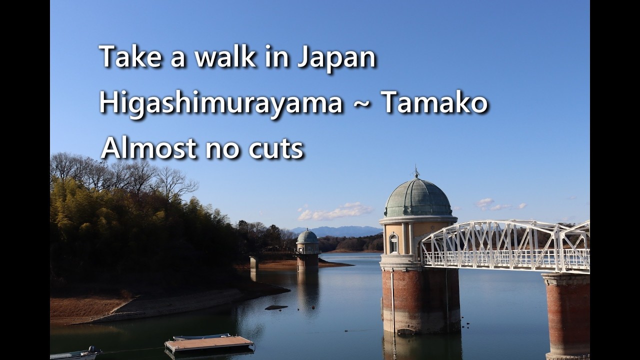 Japan walking Tour: Higashimurayama Sta. ~ Tamako Sta. (Exploring Tokyo suburbs) (No Cuts)