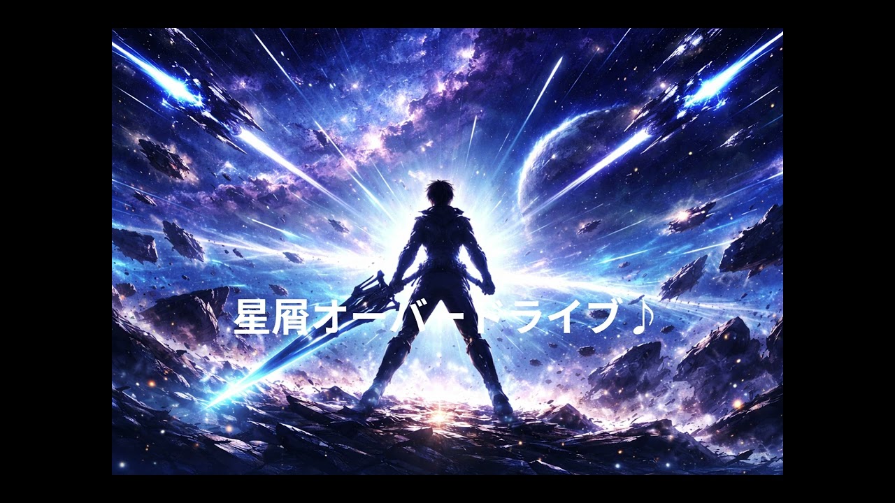 【最高に心地良い音楽】星屑オーバードライブ♪・・・音楽が大好きなあなたへ。心に染みるJ-POPをお届けします。雷鳴のようなオーケストラ弦楽器とタイトなロックバンド。激しい男性ボーカルの歌声をどうぞ。