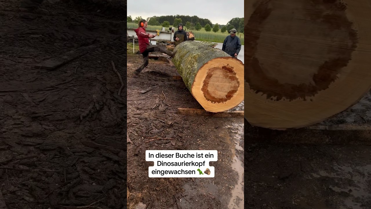 Das sieht einfach KRASS aus 🤯🪵🦖#deutschland #wood #woodworking #holz #handwerk #natur #diy #stihl