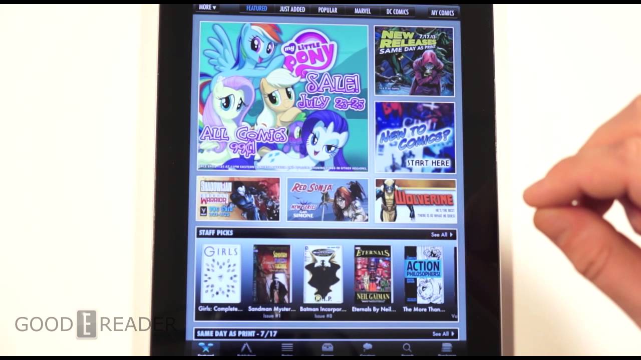 Top 5 Comic Book Readers for the iPad - Mid 2013
