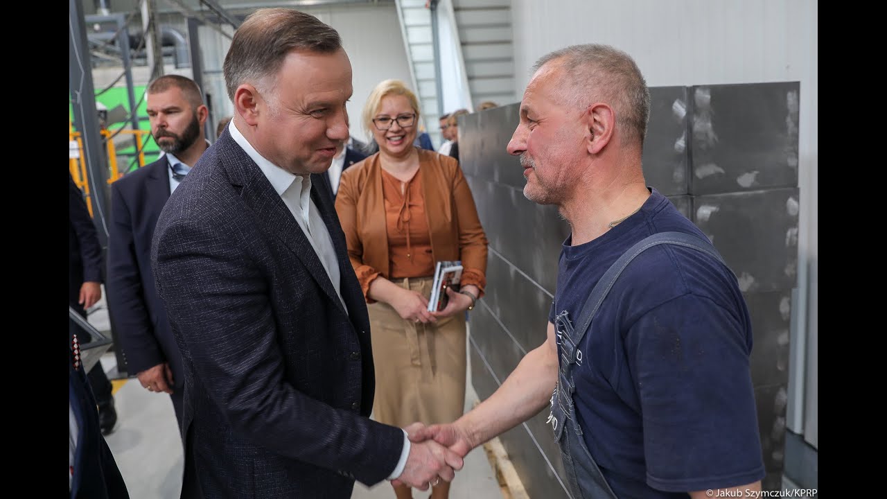 Andrzej Duda z wizytą w siedzibie firmy Wireland
