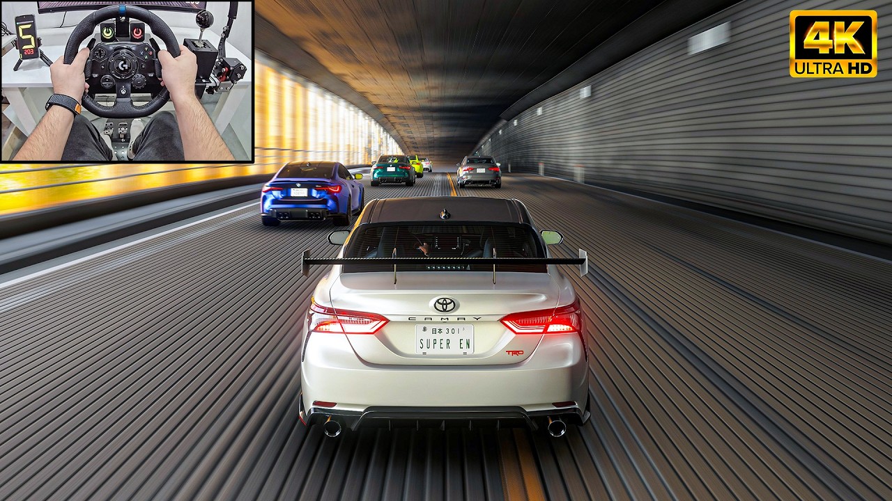 Toyota Camry TRD VS Supercars - Forza Horizon 6 | Logitech G923 Steering Wheel