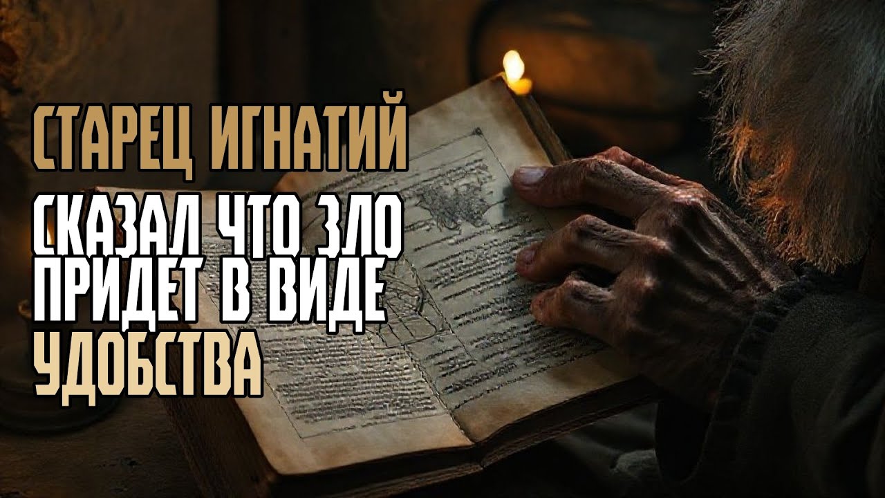 СТАРЕЦ ИГНАТИЙ СКАЗАЛ ЧТО ЗЛО ПРИДЕТ В ВИДЕ УДОБСТВА