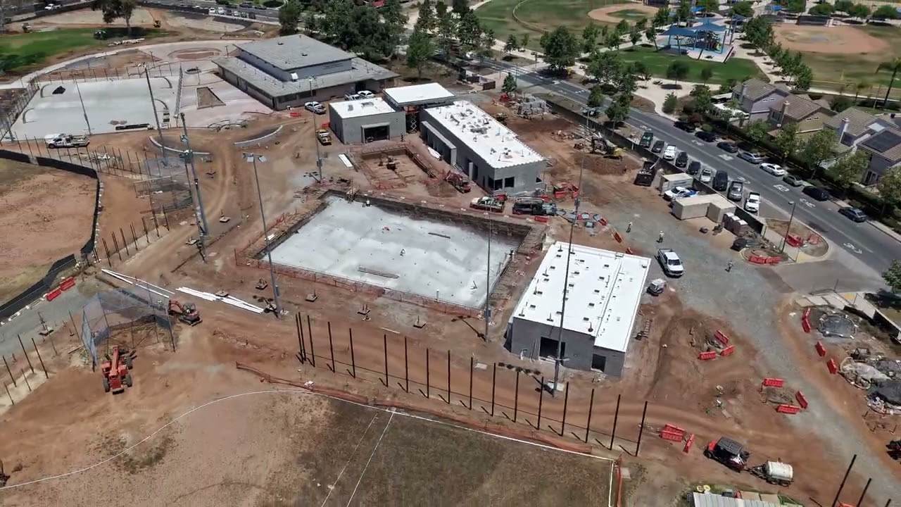 Hyperlapse Mira Mesa Community Park Construction June 2025