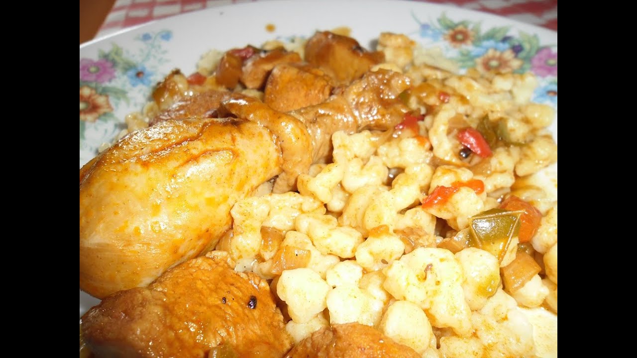 Grandma Matilda Cooking Hungarian Chicken Paprika with Nokedli