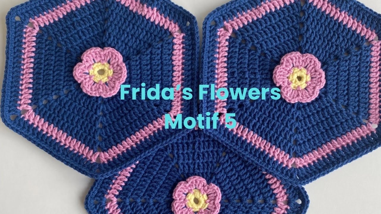 Fridanın Çiçekleri Motif Yapılışı🧶How To Make Frida’s Flowers🌸Detaylı Motif Anlatımı🌺Easy Crochet🌼