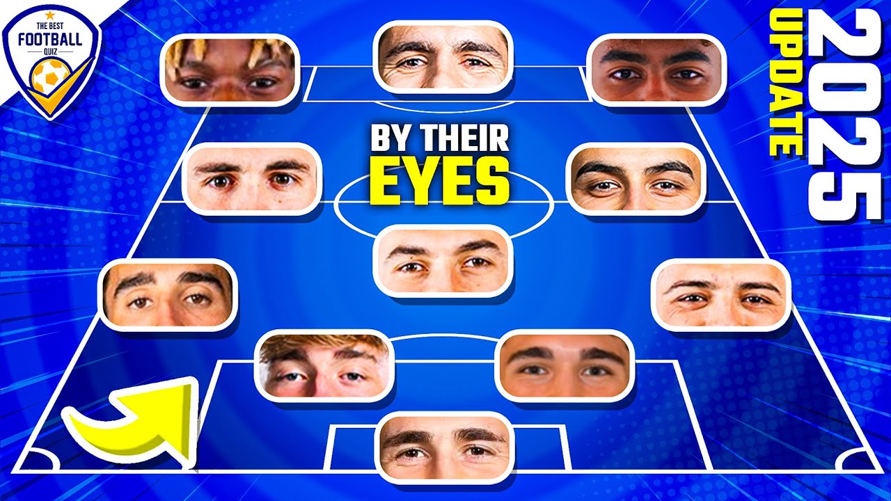GUESS THE NATIONAL TEAM BY PLAYERS' EYES | FOOTBALL QUIZ 2025