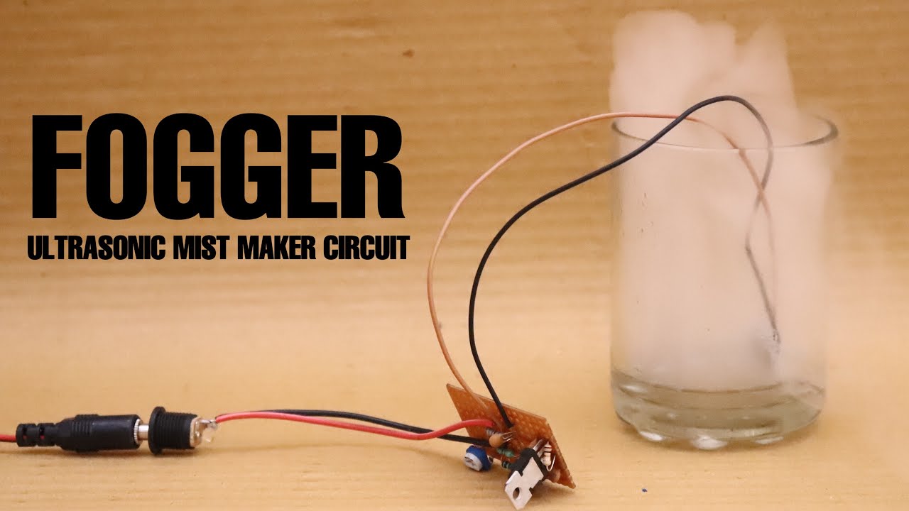 How to make Fogger at home | ultrasonic Mist maker circuit
