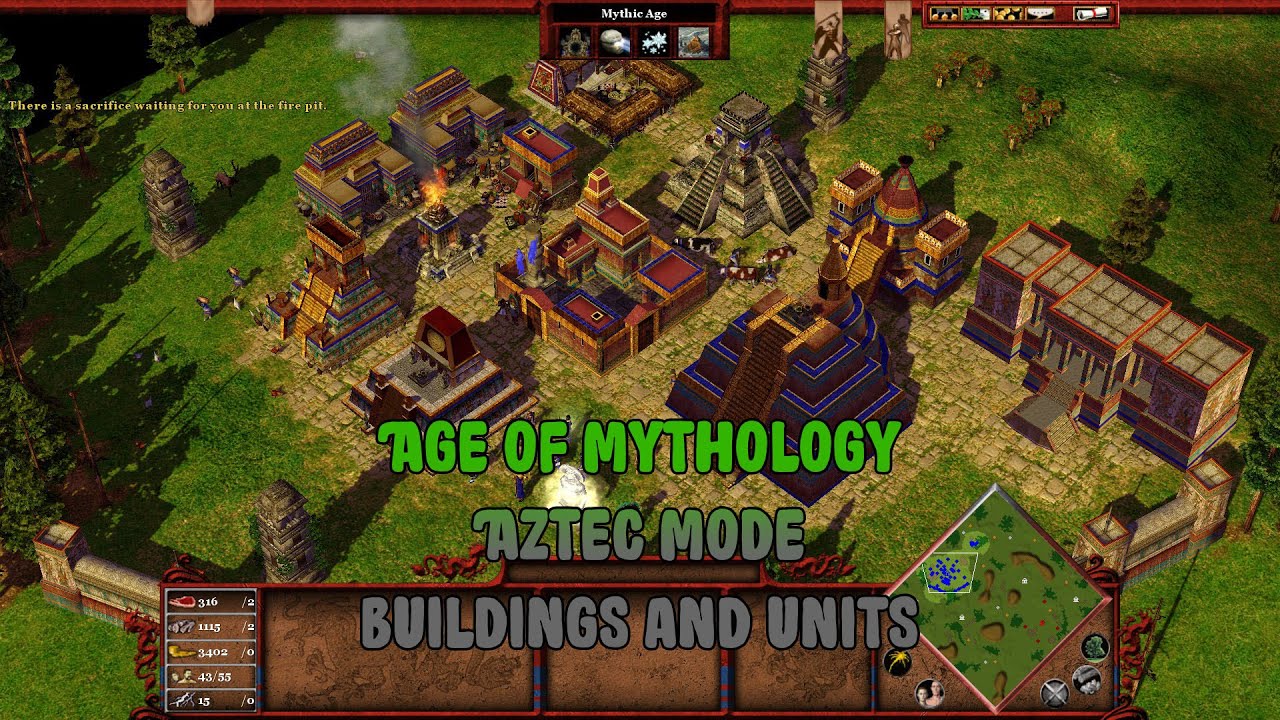 Aztec Mode All Buildings and Units | Age Of Mythology