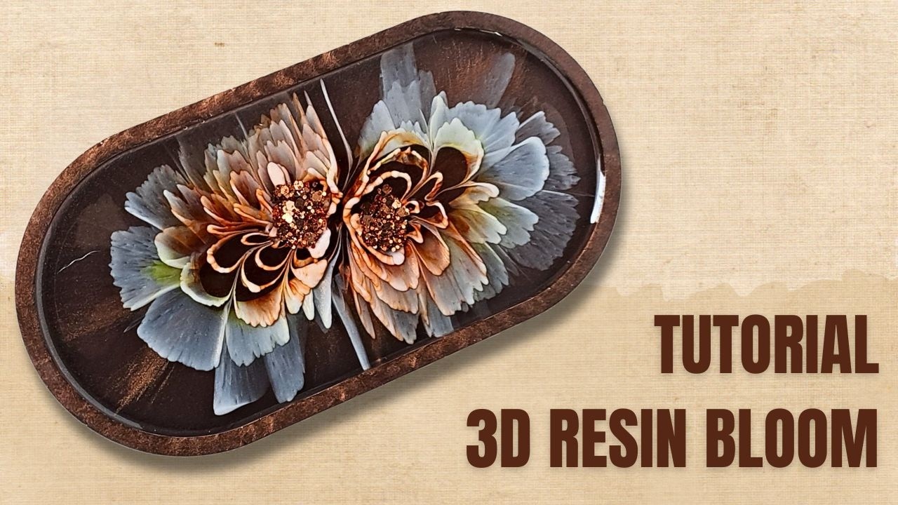 Autumn Peonies 3D RESIN BLOOM Tutorial