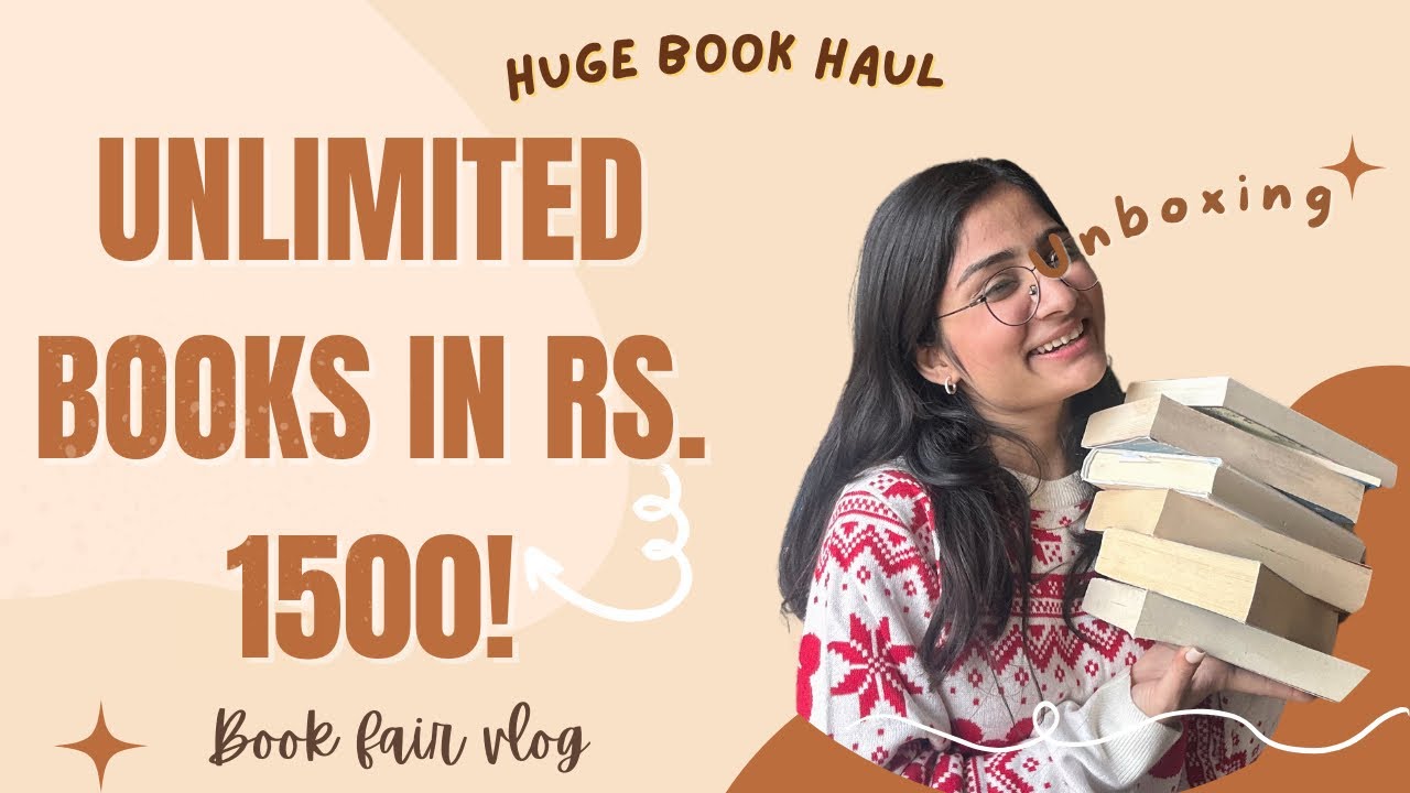 💸Buy unlimited books in Rs. 1500/2500📚HUGE BOOK HAUL🎀 Book-fair vlog India||