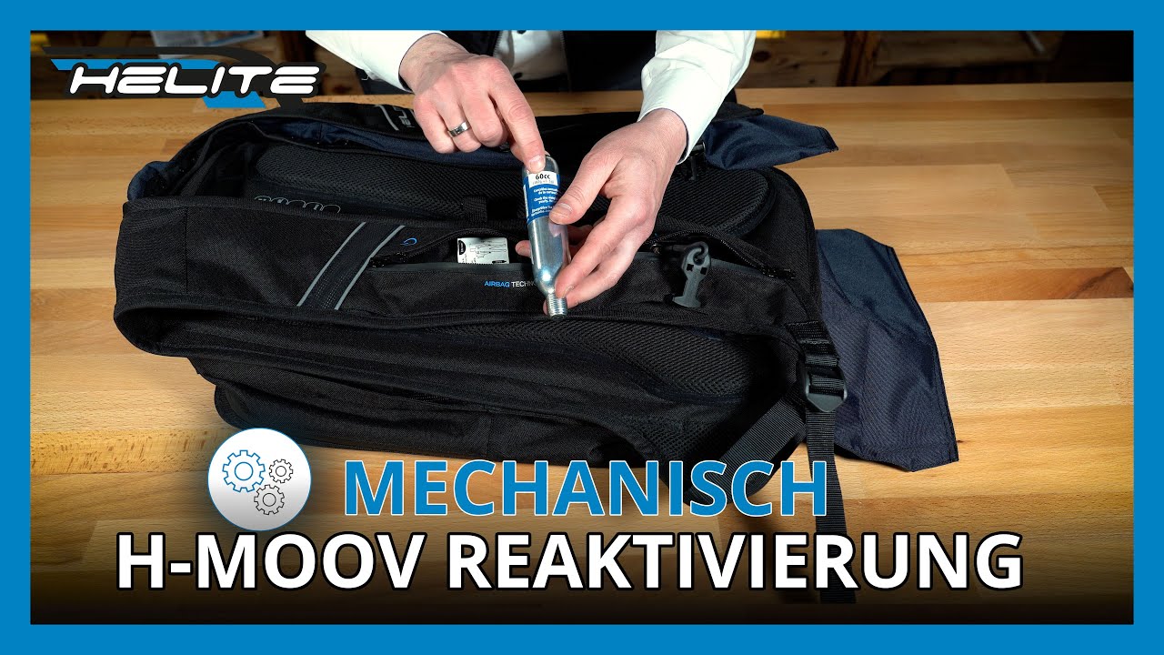 Reaktivierung - Helite H-MOOV mechanisch - Airbag Rucksack für Motorradfahrer | Tutorial