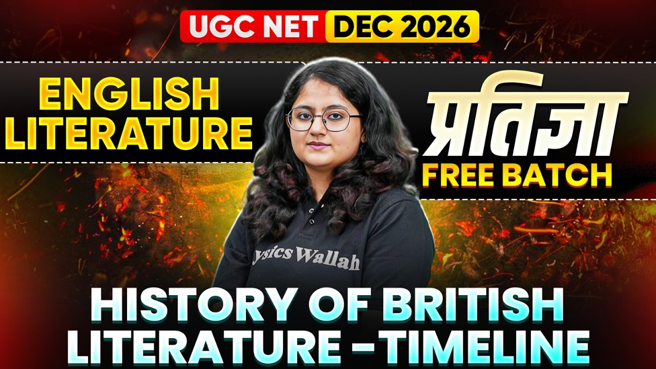 UGC NET English Literature Paper 2 | History of British Literature - Timeline | By Dikshya Ma'am