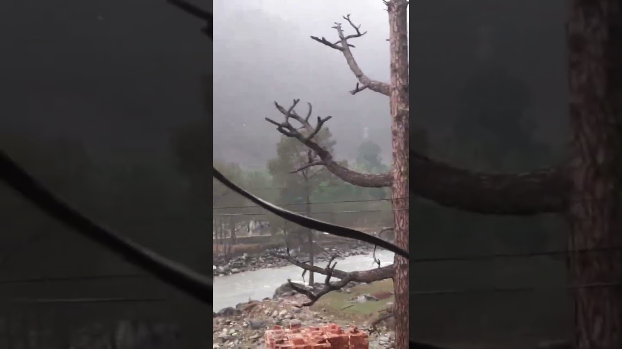 Heavy Rainfall at Uttarakhand Hills - Mori, Uttarkashi #weatheralert #weatherforecast
