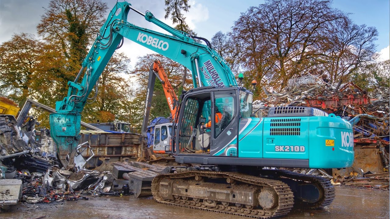 Breaking Cars with the Kobelco SK210D