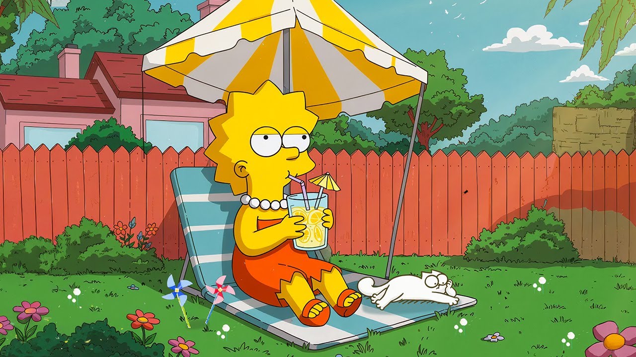 Backyard Bliss ☀️ Lo-fi Beats | Relax & Sip [ Smooth, Calm Vibes ]