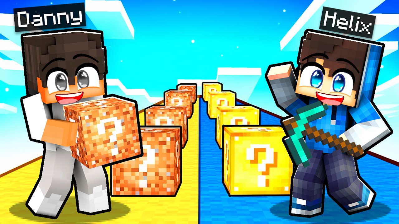 NOOB vs PRO Lucky Block ZÁVOD v Minecraftu!
