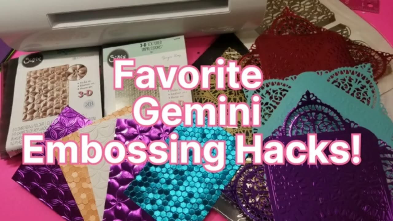 Лайфхаки для тиснения Gemini! Используйте папки и штампы Sizzix 3D и Anna Griffin в вашем Gemini!