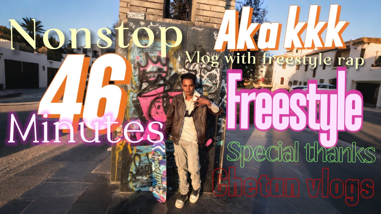 TripleK on the way to meet chetanvlogs kkk first vlog with freestyle rap use headphone