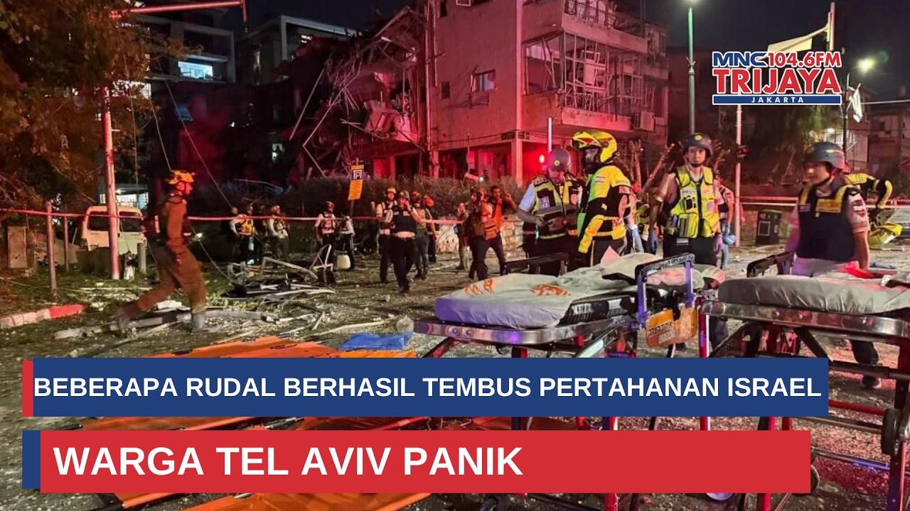 FULL Beberapa Rudal Berhasil Tembus Pertahanan Israel, Warga Tel Aviv Panik | Trijaya Update