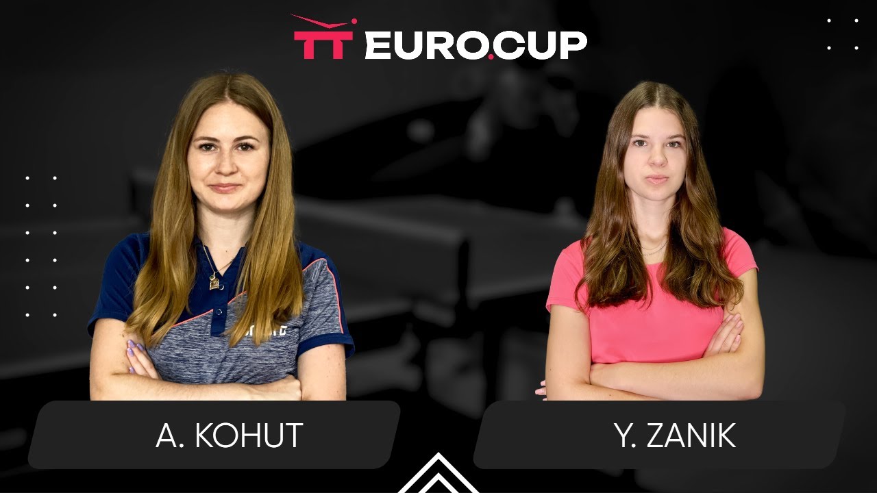 13:30 Alina Kohut - Yulianna Zanik 23.01.2026 TT EURO.CUP Women Ukraine Master. TABLE 3