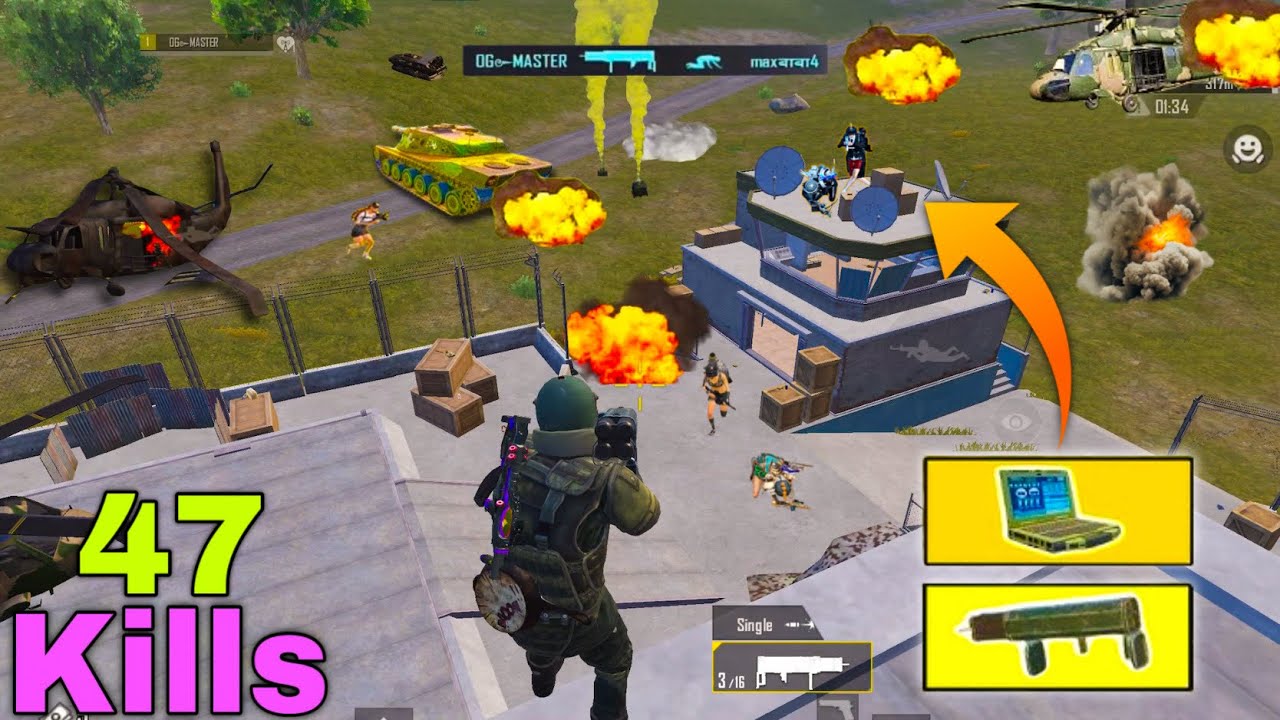 🤯Using M202💥 & UAV Drone in Base vs Tank, Helicopter, Hovercraft War in Payload 3.0 || PUBG MOBILE 