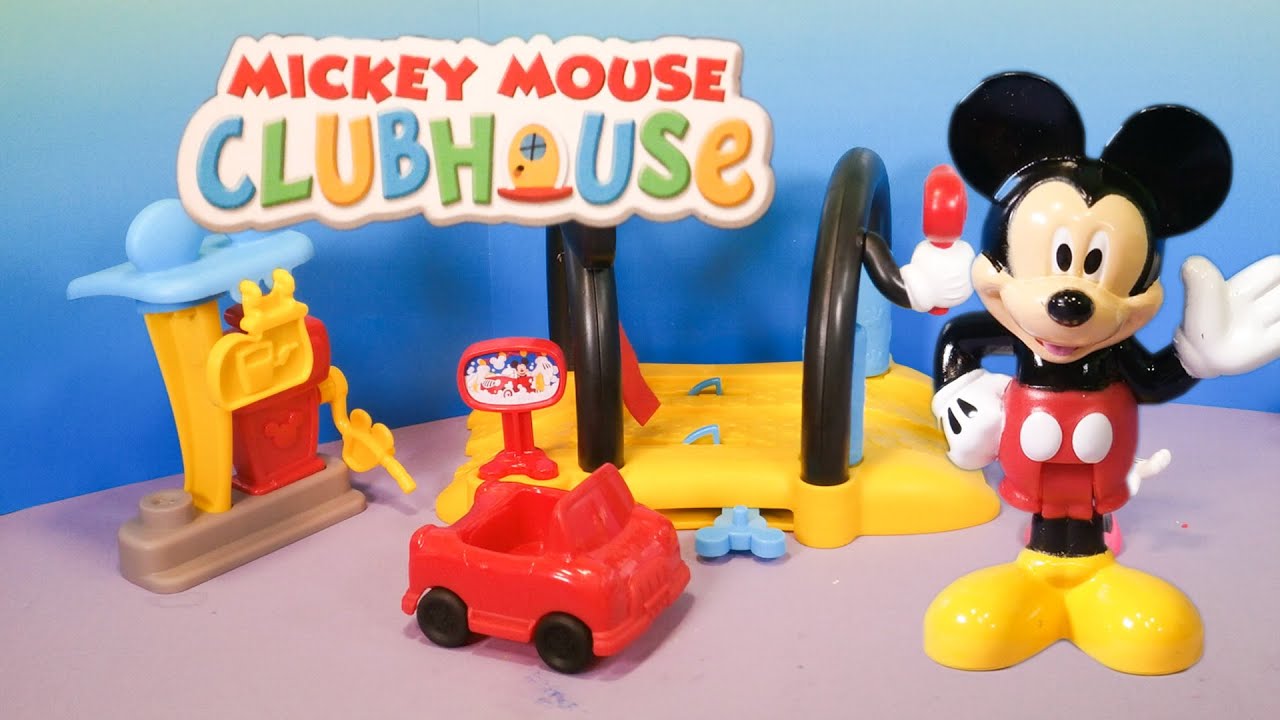 Unboxing the Mickey Mouse Car Wash and Gas Station with Paw Patrol