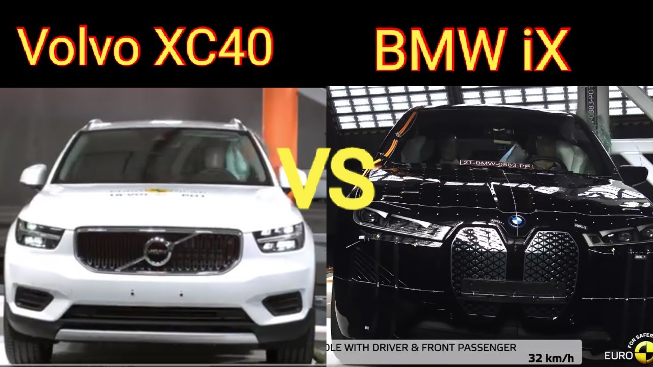 Volvo XC40 vs BMW iX | crash test 2022 | Volvo vs BMW