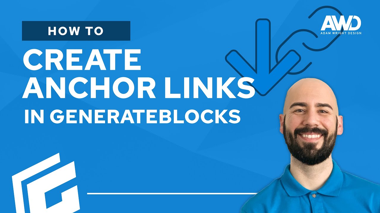 Как создать якорные ссылки в GenerateBlocks (и добавить в навигацию)