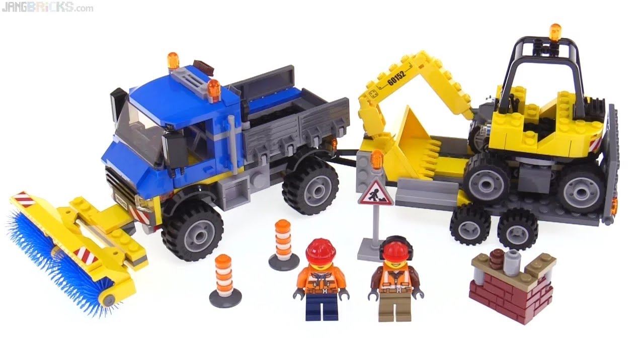 🔄 LEGO City 2017 Sweeper & Excavator review! 60152 re upload