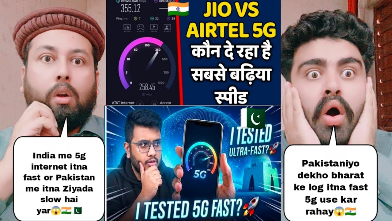 India 5G internet Speed vs Pakistan 5G Internet Speed 